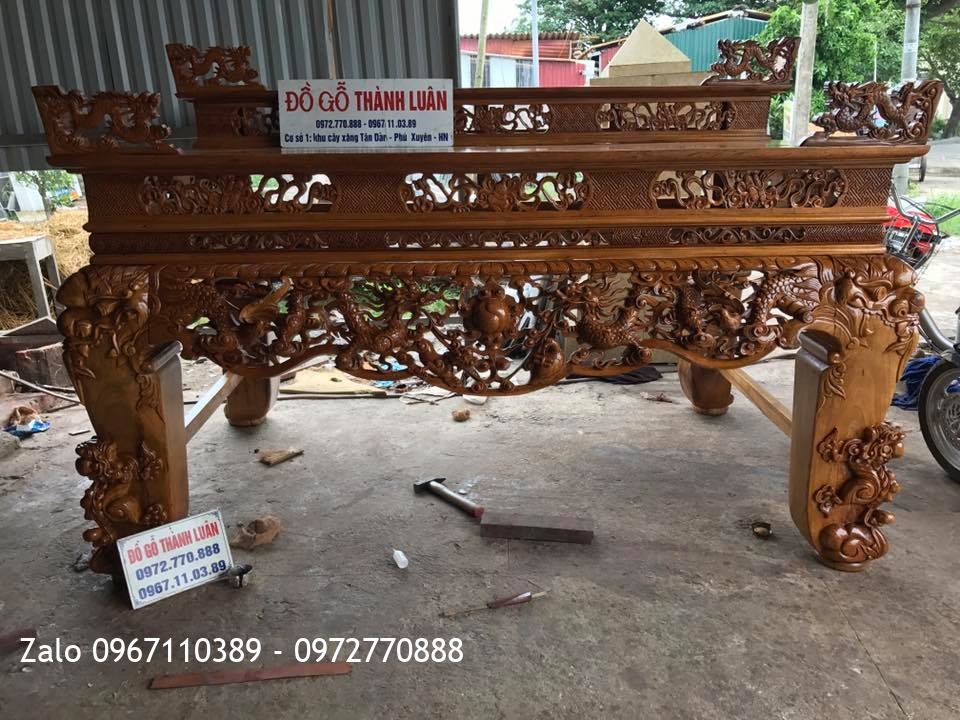 BỘ SẬP THỜ TỨ LINH NHỊ CẤP. Khách Long Biên HN.