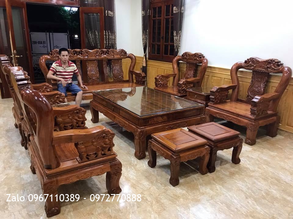 Ghế Minh Quốc Voi Gỗ Cẩm Lai Nam Phi. Chú Dũng Phát Thái Nguyên