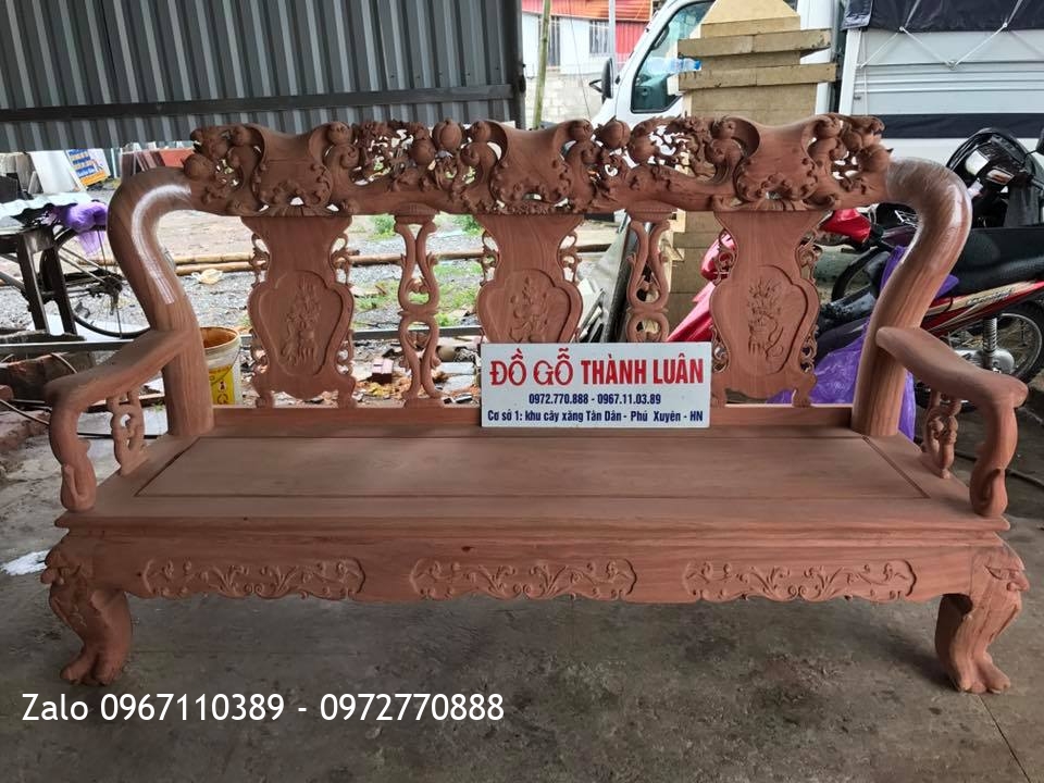 Bộ Ghế Đào Chim C12 Gỗ Hương Đá Nam Phi-