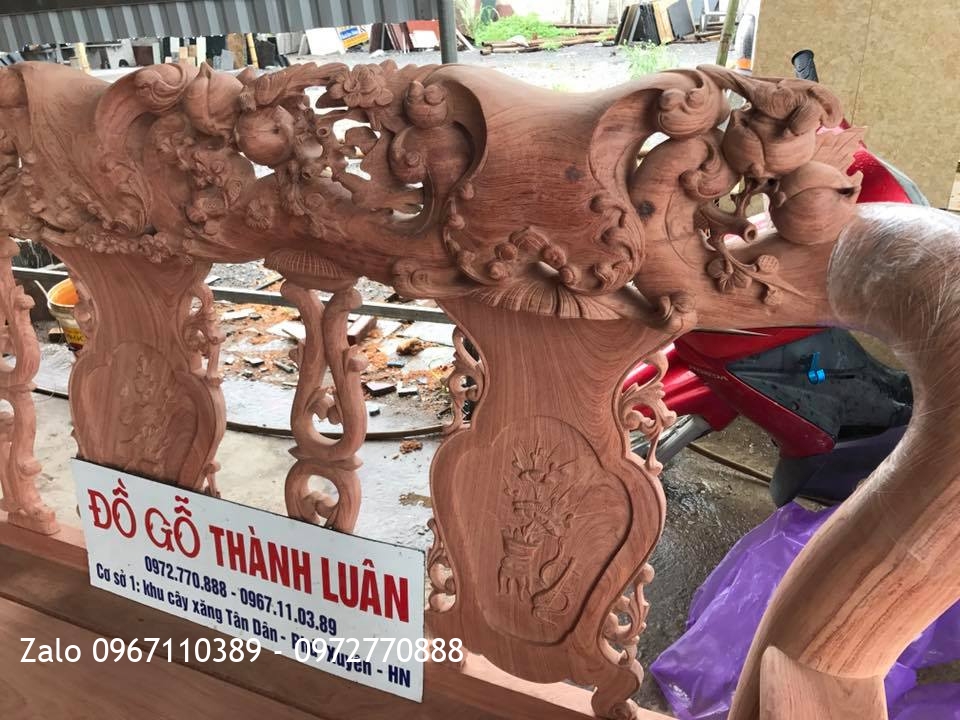 Bộ Ghế Đào Chim C12 Gỗ Hương Đá Nam Phi.:.