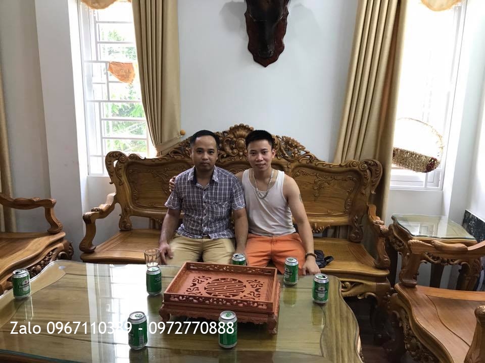 Bộ Ghế Lu-i Đại Gỗ Gụ Ta Quảng Bình. A Thịnh Bồ Đề Long Biên HN..
