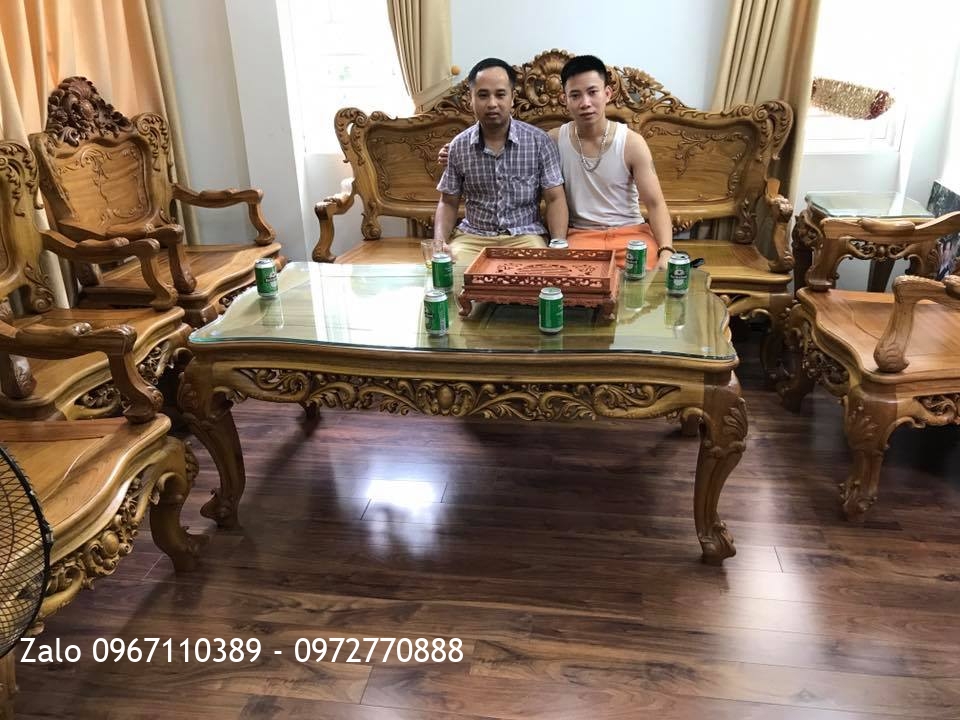 Bộ Ghế Lu-i Đại Gỗ Gụ Ta Quảng Bình. A Thịnh Bồ Đề Long Biên HN::.