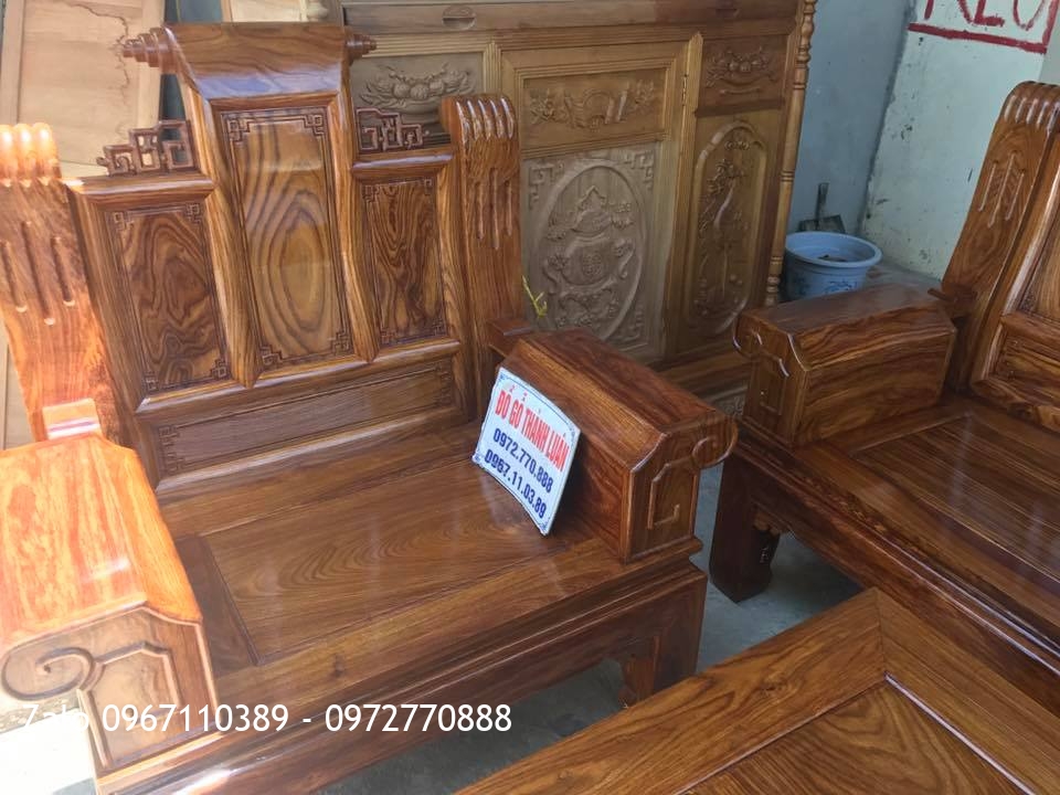 Bộ Âu Á Gỗ Hương Vân Đỏ. A Tuấn Thanh Hoá,.