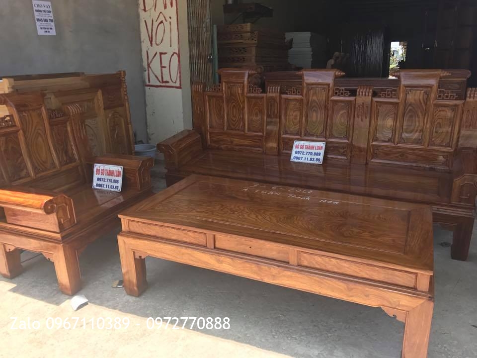 Bộ Âu Á Gỗ Hương Vân Đỏ. A Tuấn Thanh Hoá