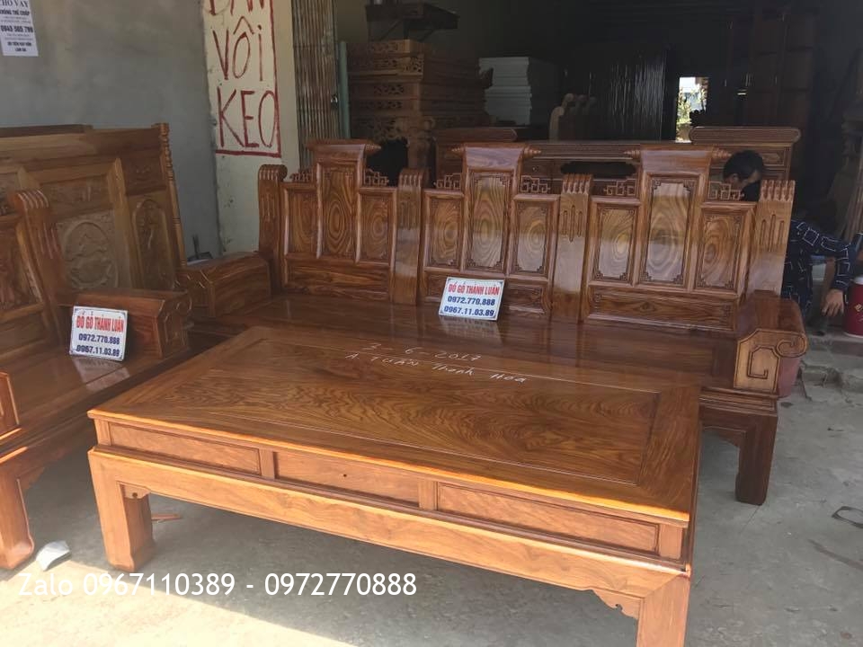 Bộ Âu Á Gỗ Hương Vân Đỏ. A Tuấn Thanh Hoá::.