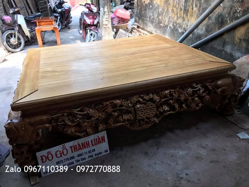 Sập Thập Điểu Quần Mai Tứ Diện Cổ Liền Đánh Sáp. A Nhật Quảng Nam.