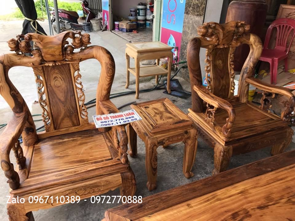 Bộ Ghế Gụ Ta Quảng Bình Vân Vip c10(GT10):.