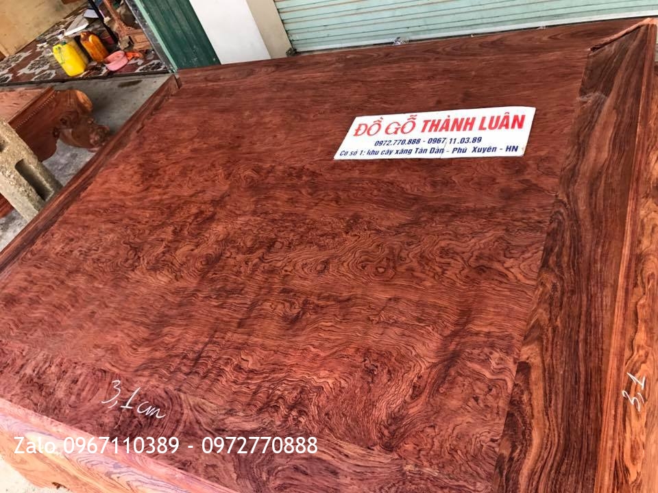 SẬP CẨM LAI MẶT 1 LÁ DÀY 3,1cm Vân Ví. Khách Hà Nội,