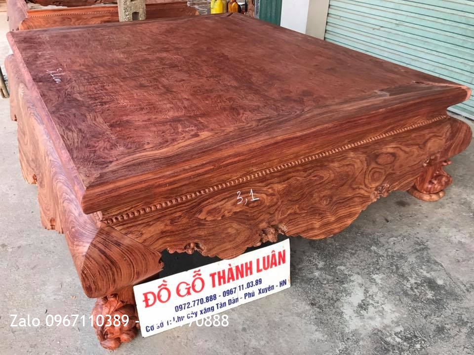 SẬP CẨM LAI MẶT 1 LÁ DÀY 3,1cm Vân Ví. Khách Hà Nội.:.