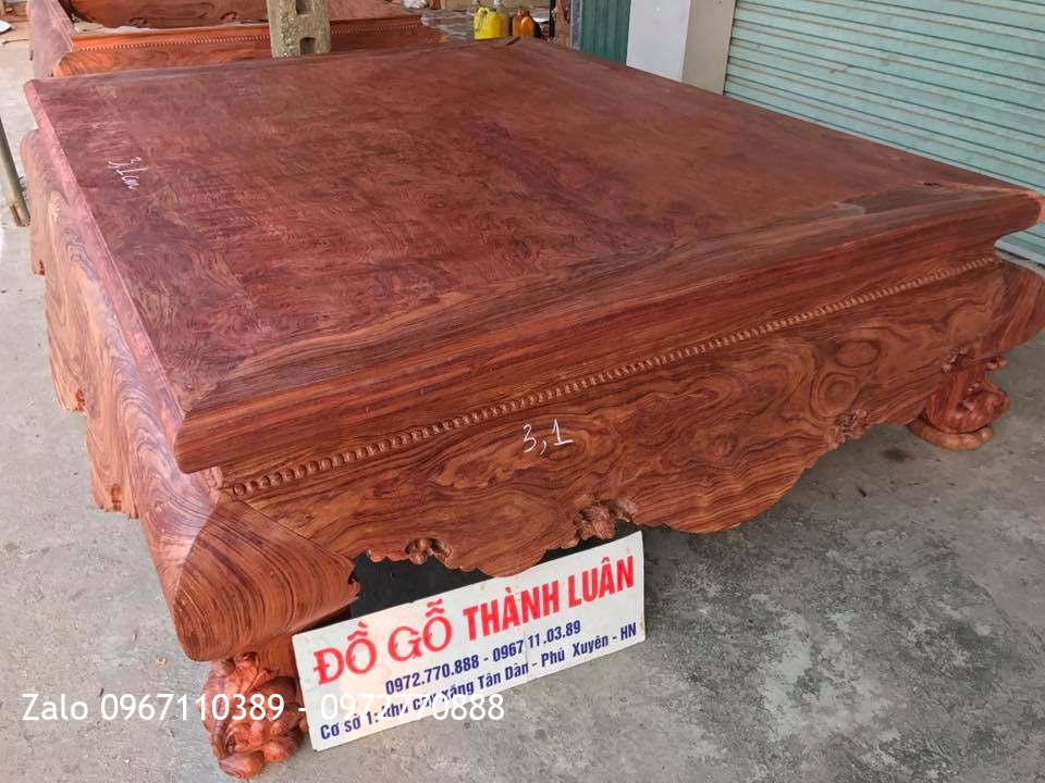 SẬP CẨM LAI MẶT 1 LÁ DÀY 3,1cm Vân Ví. Khách Hà Nội.:.