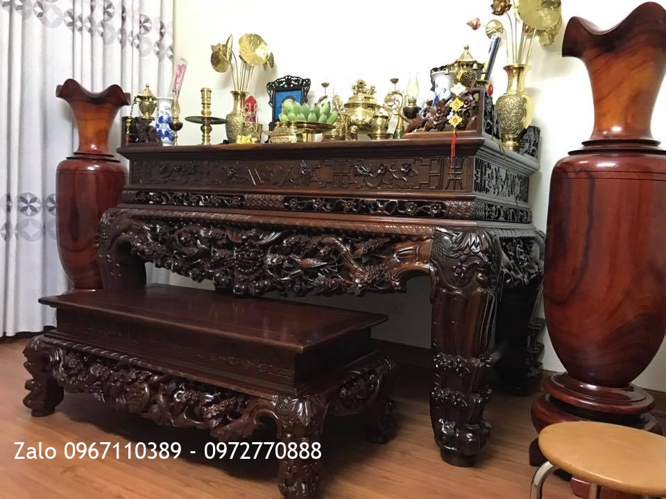 Bộ sập thờ mai điểu siêu Víp. C Thiều Hà Nội.