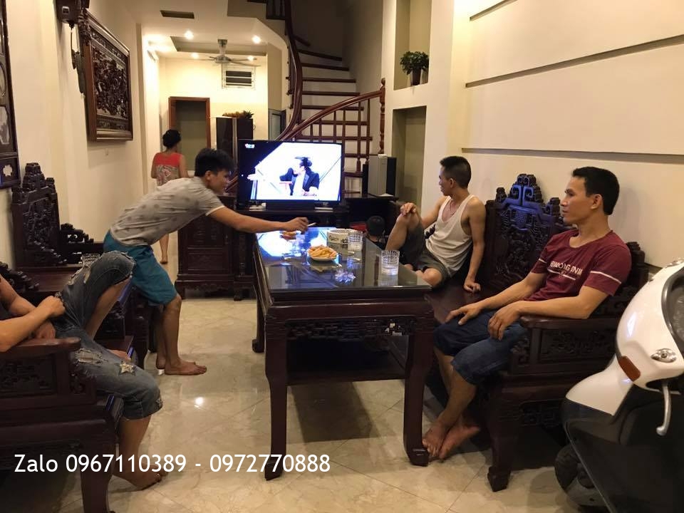 Bộ Trường Kỷ Huế Ngũ Lân Vờn Cầu Gỗ Gụ Đánh Xáp. Khách Hà Nội,.