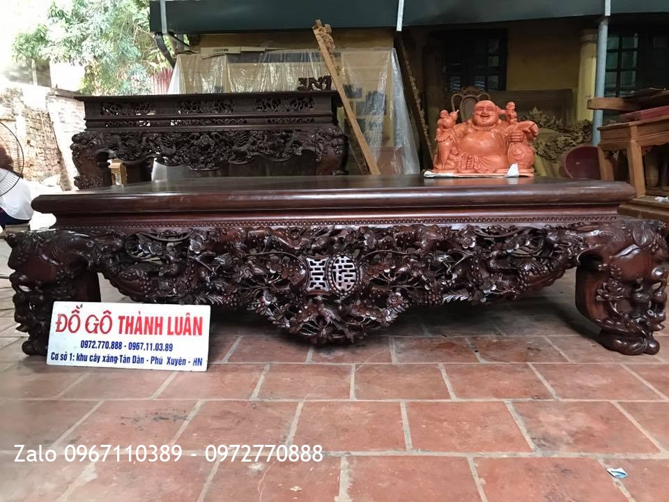 Sập Thập Điểu Quần Mai Cổ Liền Chân 26 Dạ 14-13. Chú Thịnh Vĩnh Phúc.