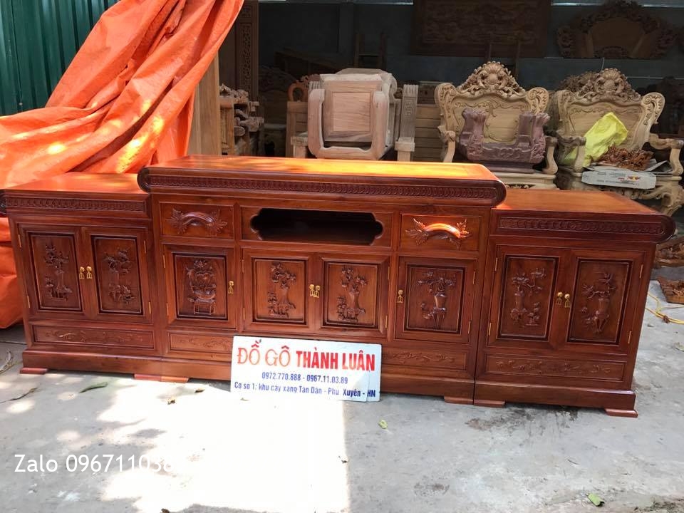 Bộ Nội Thất Phòng Khách Gỗ Hương Đỏ Lào VIP. A Cường Hưng Yên..