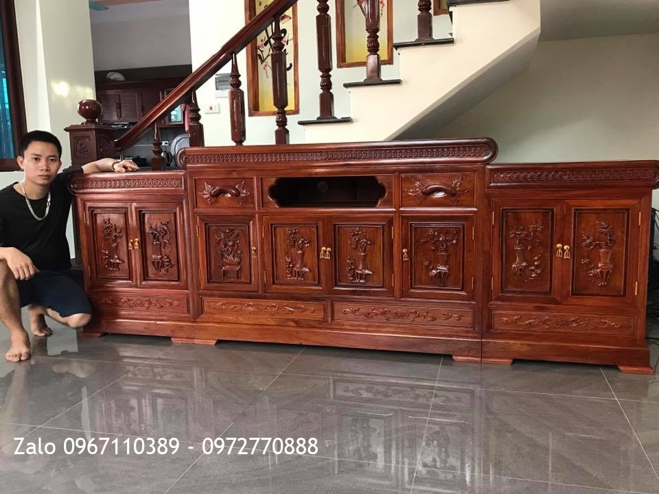 Bộ Nội Thất Phòng Khách Gỗ Hương Đỏ Lào VIP. A Cường Hưng Yên:.