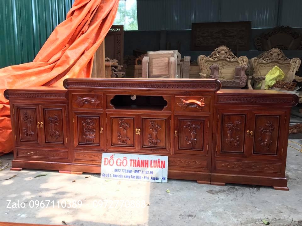 Bộ Nội Thất Phòng Khách Gỗ Hương Đỏ Lào VIP. A Cường Hưng Yên::.