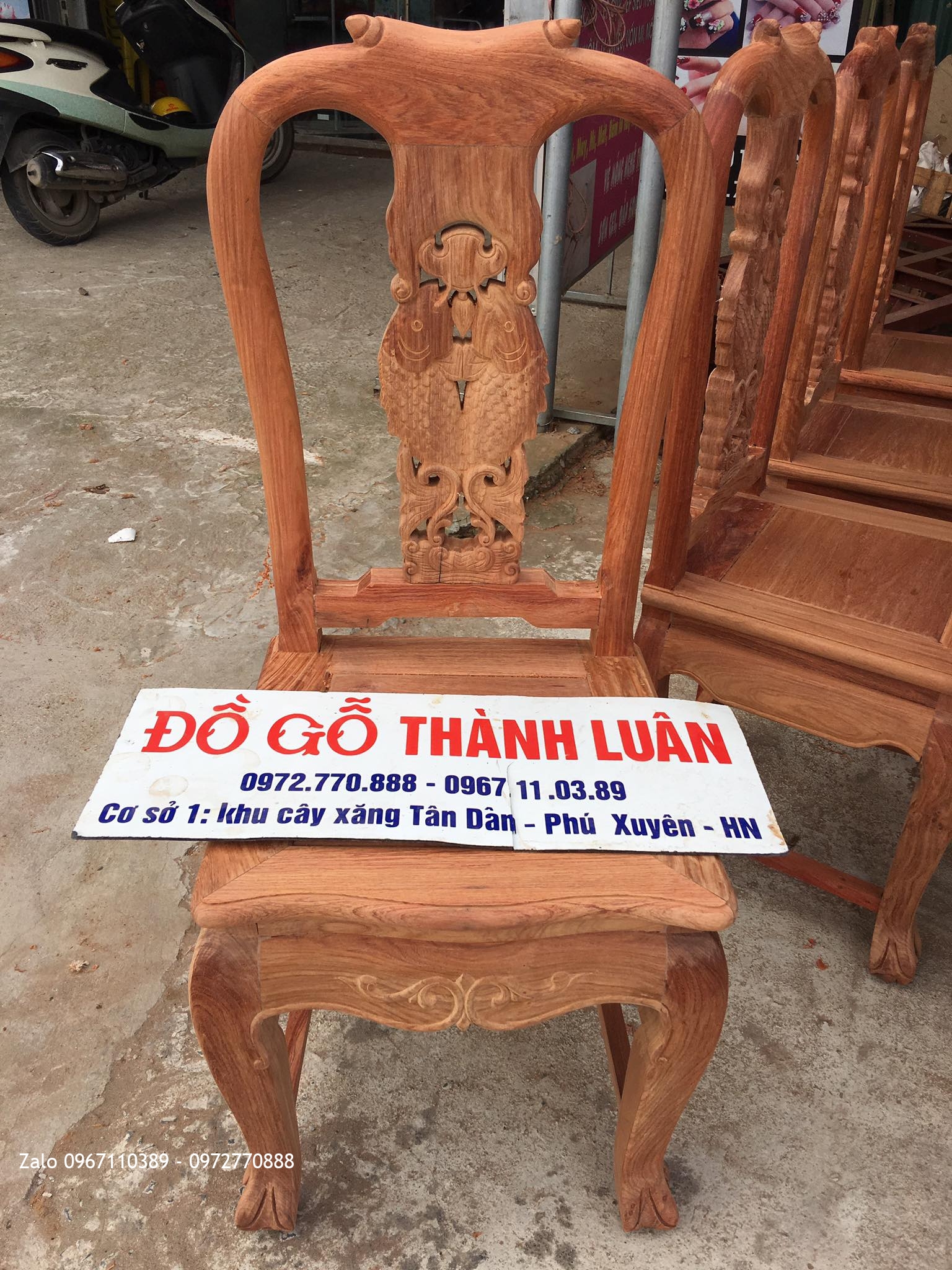Bàn ghế ăn cá chép, bàn ghế góc gỗ hương Lào. B.Vinh HN,