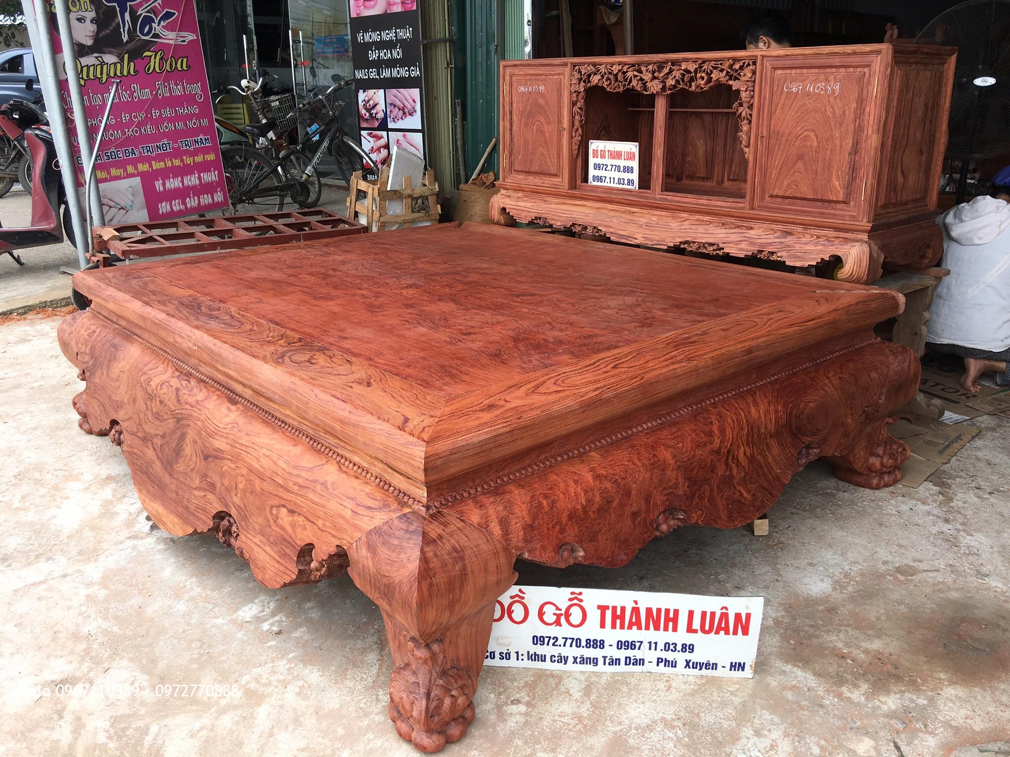 SẬP CẨM LAI MẶT 1 LÁ VÂN VÍP,TỦ CHÈ CẨM LAI,