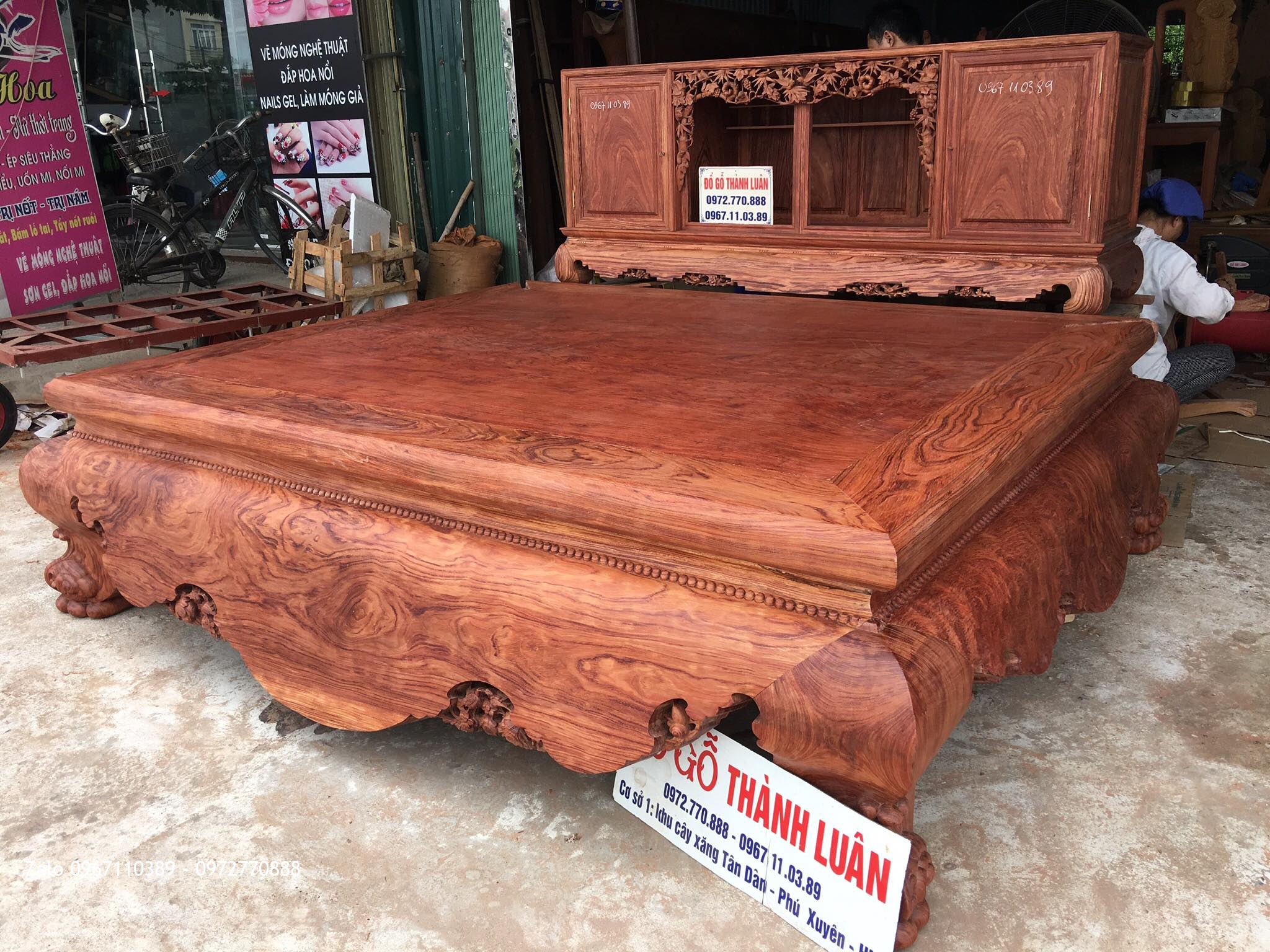 SẬP CẨM LAI MẶT 1 LÁ VÂN VÍP,TỦ CHÈ CẨM LAI: