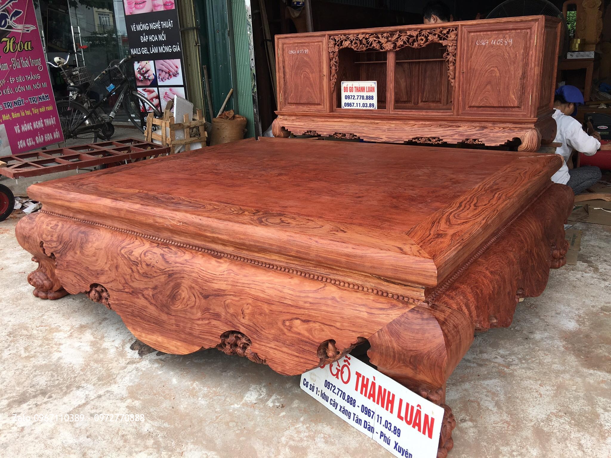 SẬP CẨM LAI MẶT 1 LÁ VÂN VÍP,TỦ CHÈ CẨM LAI: