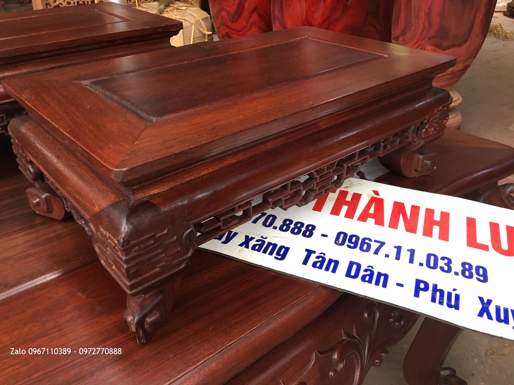 Kỷ Để Chân Của Bộ Trường Kỷ Huế Gỗ Gụ: