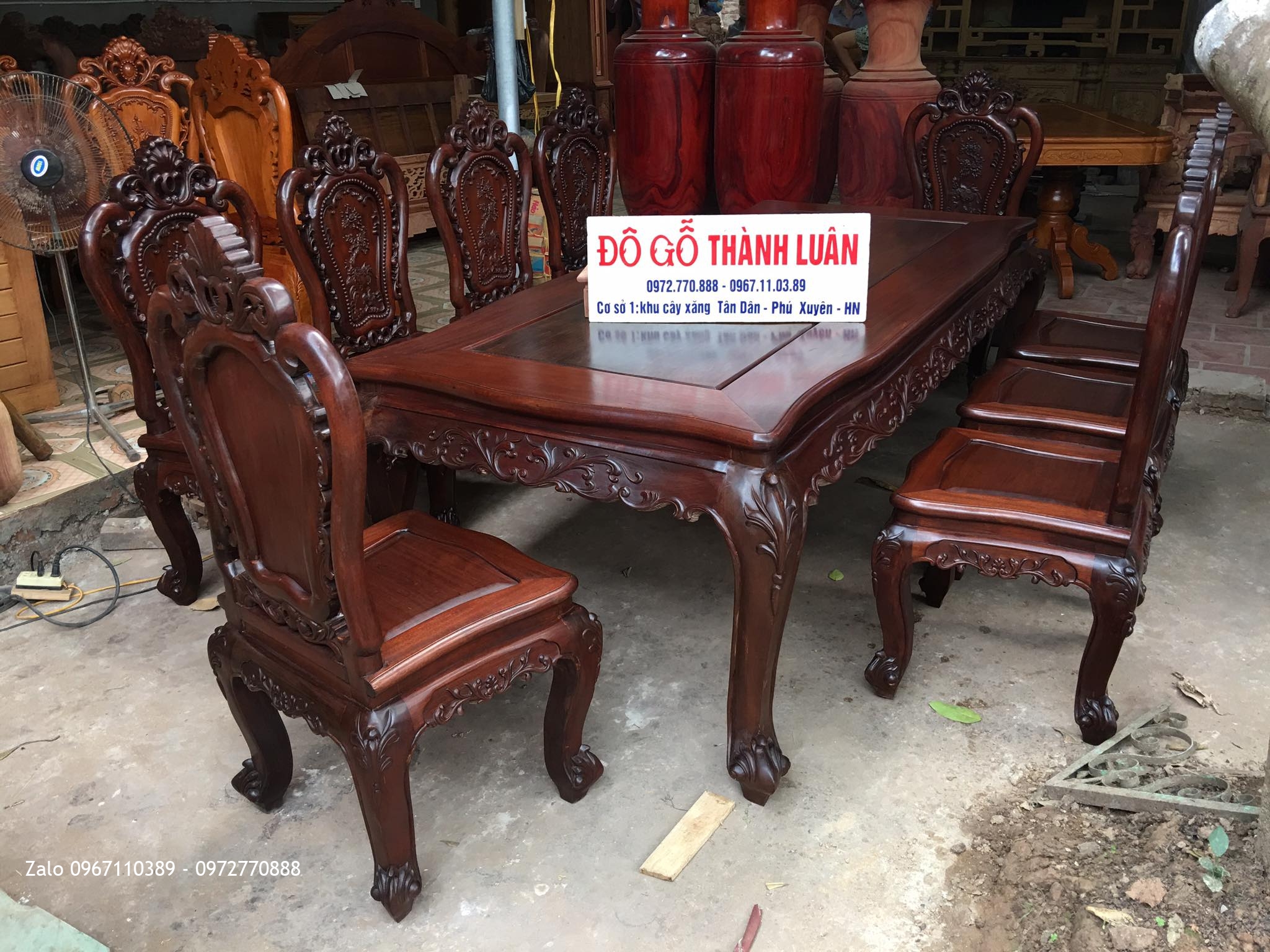 2 Bộ Bàn Ghế Ăn Mẫu Lu-i Thời Pháp. Khách HÀ ĐÔNG và TỪ LIÊM HN