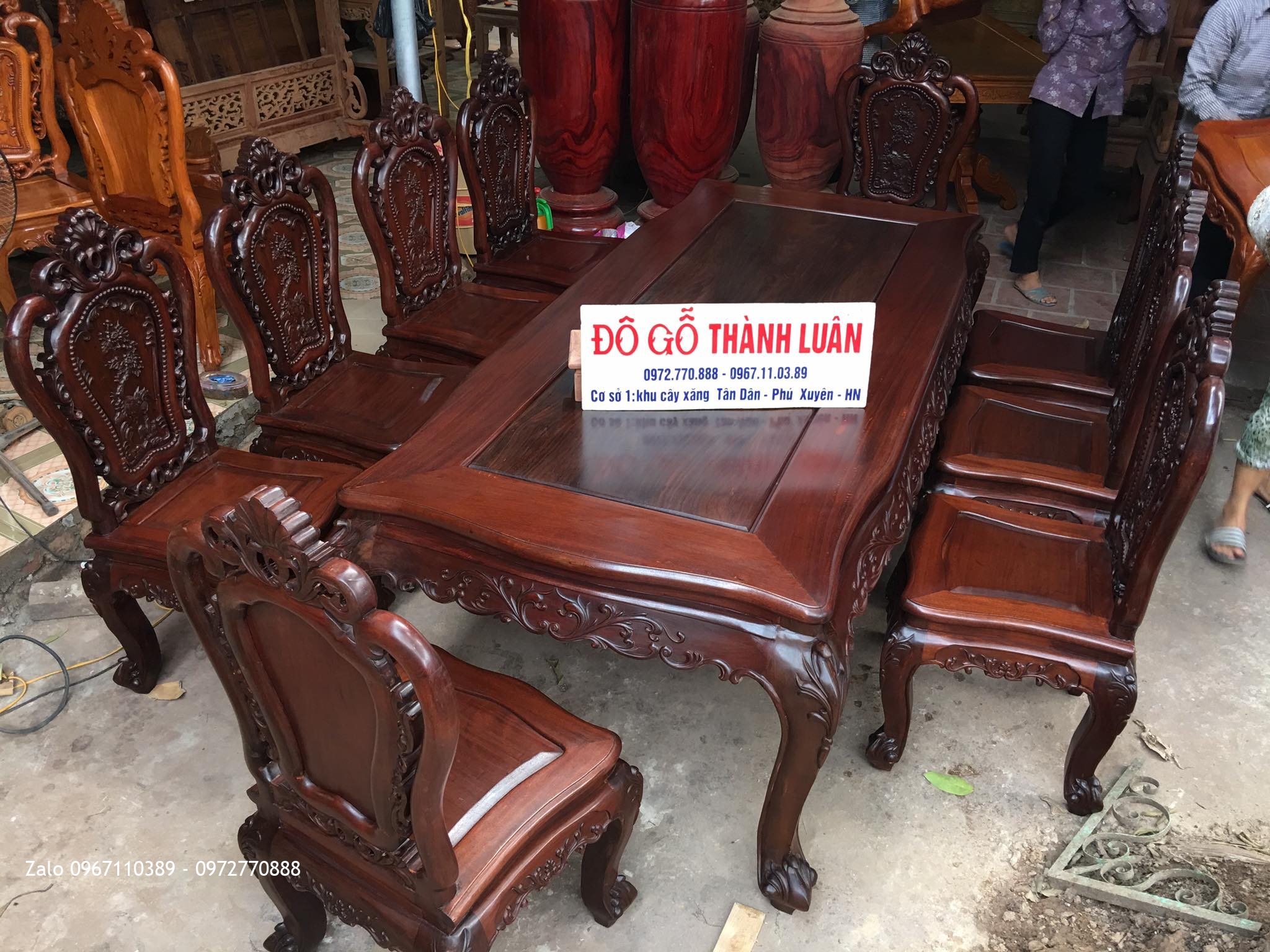 2 Bộ Bàn Ghế Ăn Mẫu Lu-i Thời Pháp. Khách HÀ ĐÔNG và TỪ LIÊM HN.