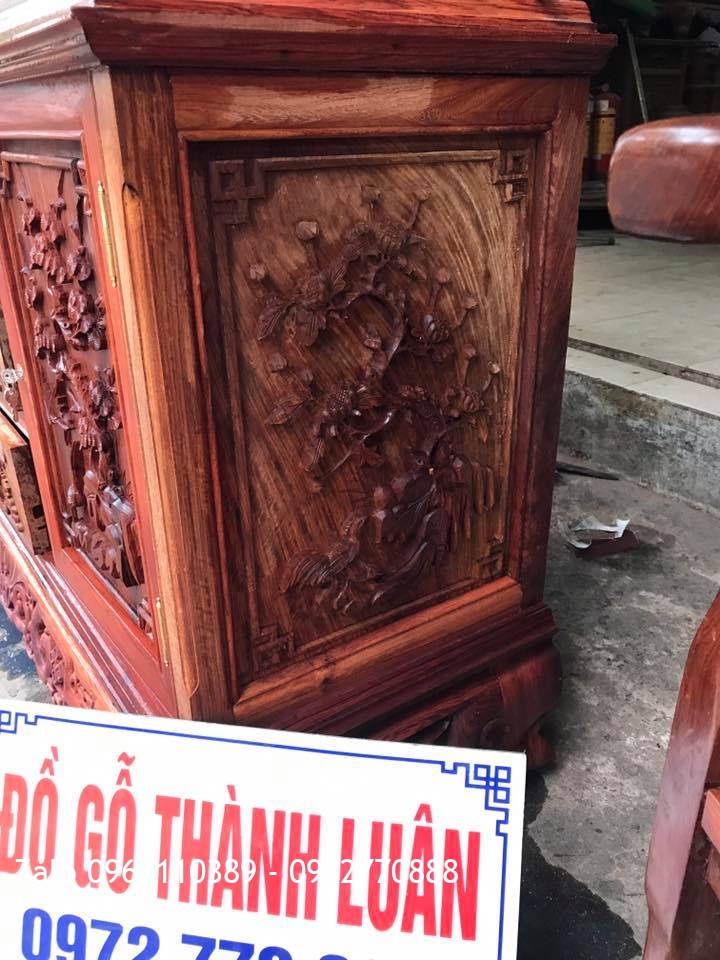 Tủ Rượu (Tủ Bày Đồ) Gỗ Hương Đỏ Lào Siêu Vipư