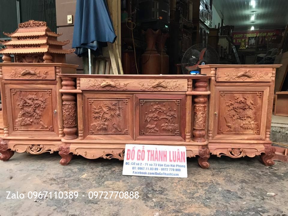 Bàn Thờ Thần Tài, Kệ Tivi Gỗ Hương Đỏ Làoư