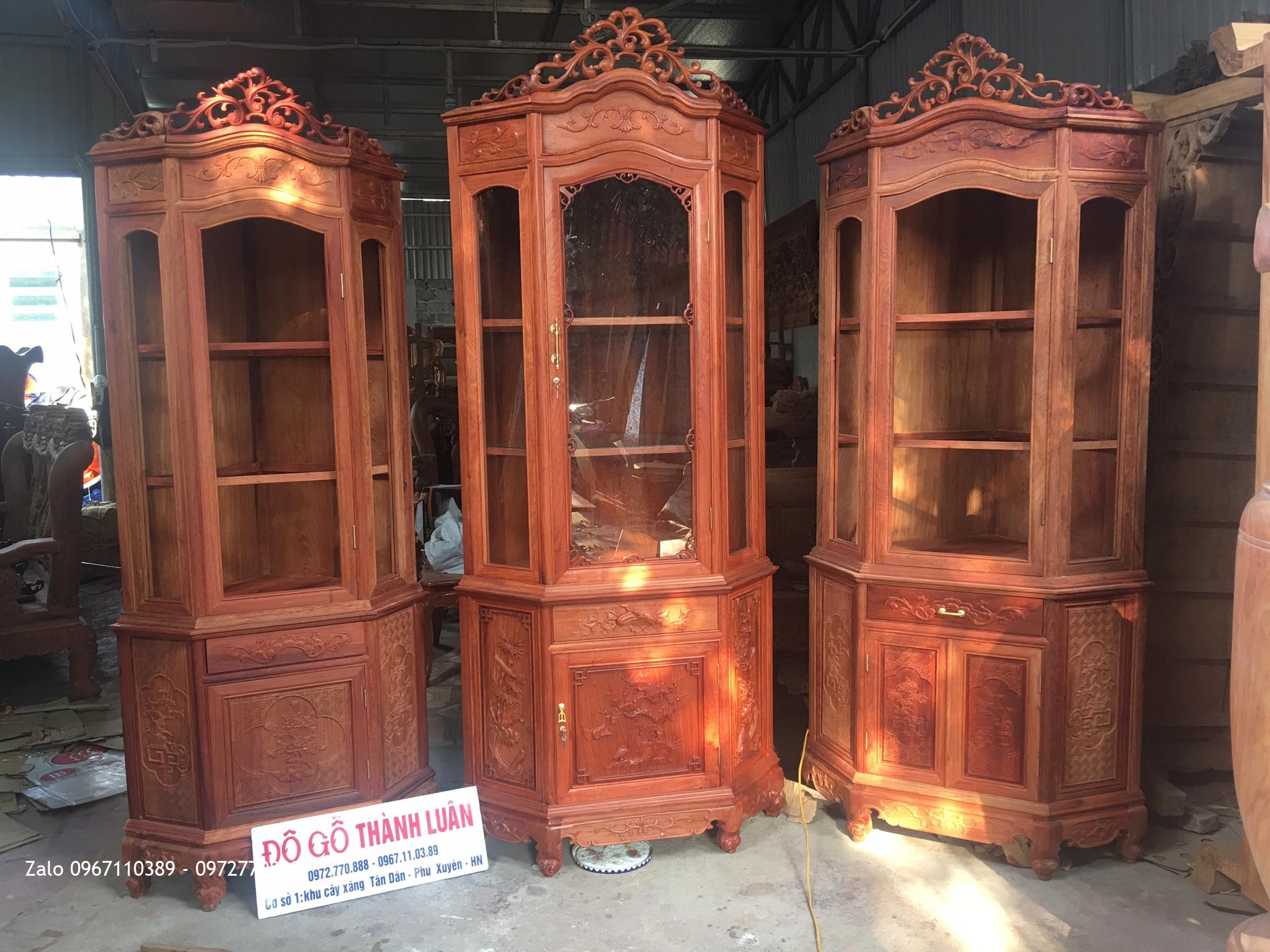 Tủ Góc Gỗ Hương Các Loại,