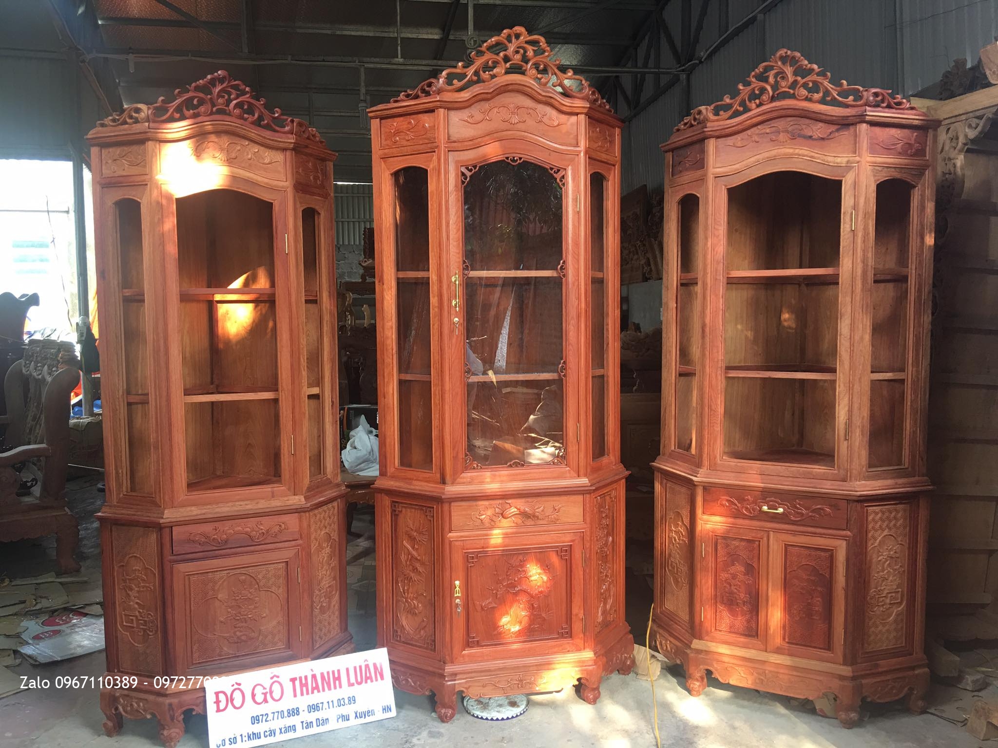 Tủ Góc Gỗ Hương Các Loại,