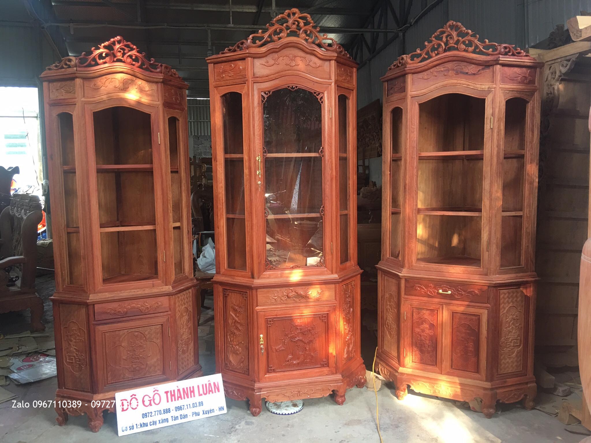 Tủ Góc Gỗ Hương Các Loại.