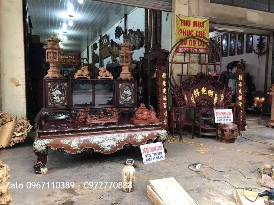 Sập Gụ Tủ Chè Gụ Ta Hàng Tái Sử Dụng