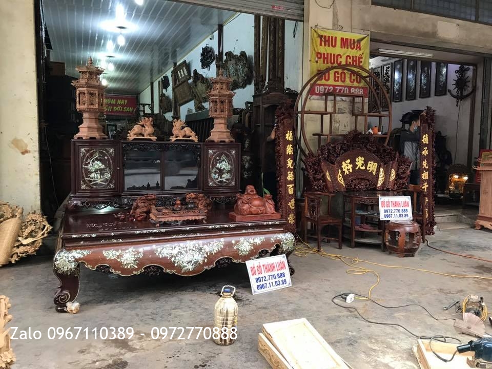 Sập Gụ Tủ Chè Gụ Ta Hàng Tái Sử Dụng.