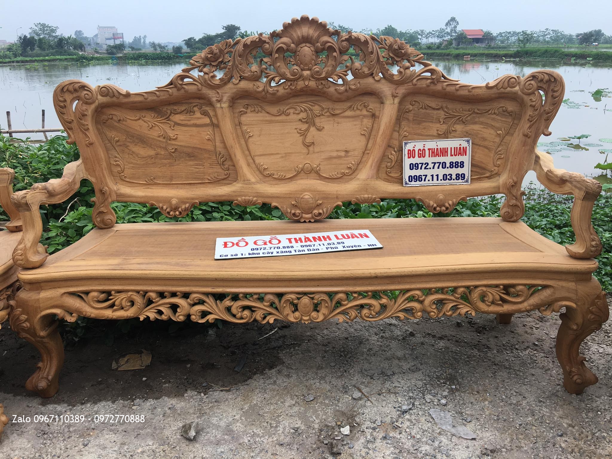 2 Bộ Bàn Ghế Lu-i Đại Gỗ Gụ Ta Quảng Bình Siêu Víp: