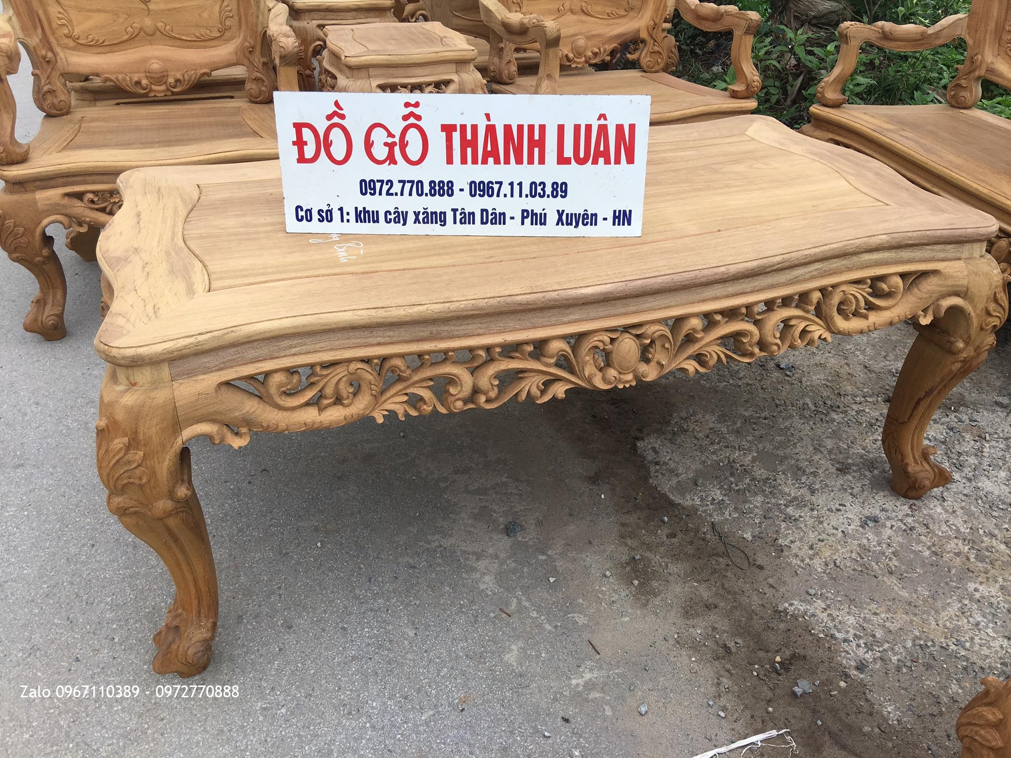 2 Bộ Bàn Ghế Lu-i Đại Gỗ Gụ Ta Quảng Bình Siêu Víp:.