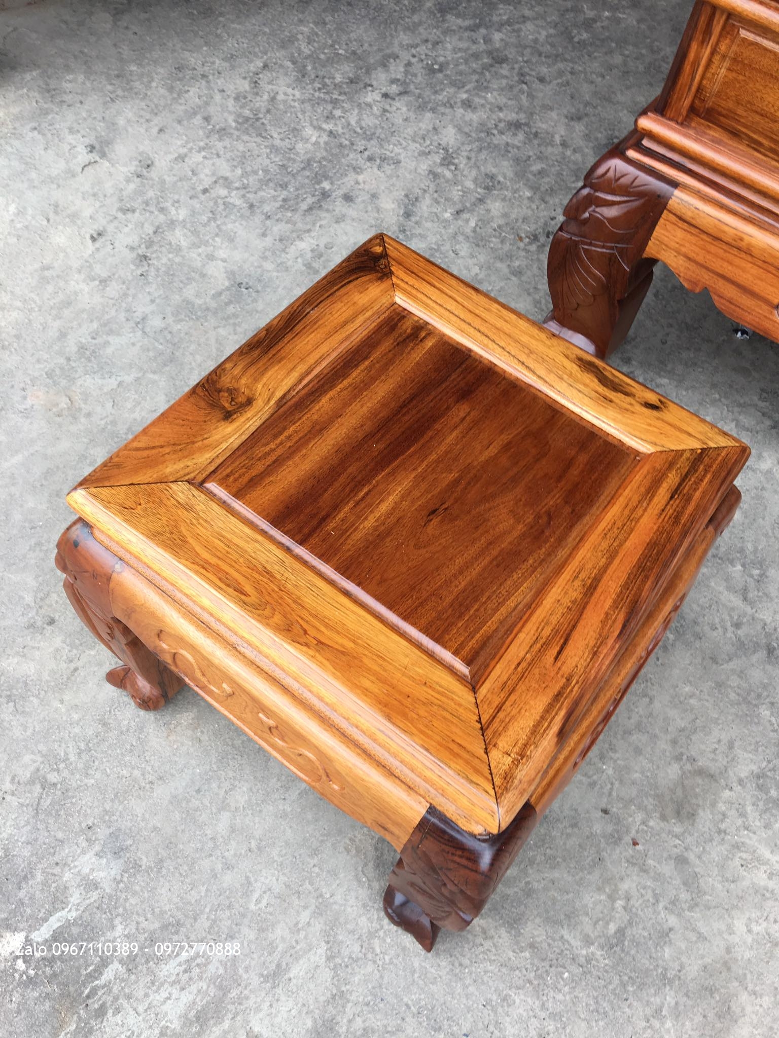 Bộ Ghế Gụ Ta Quảng Bình Vân Vip 6 Món.C12. Bàn 1m67x81,