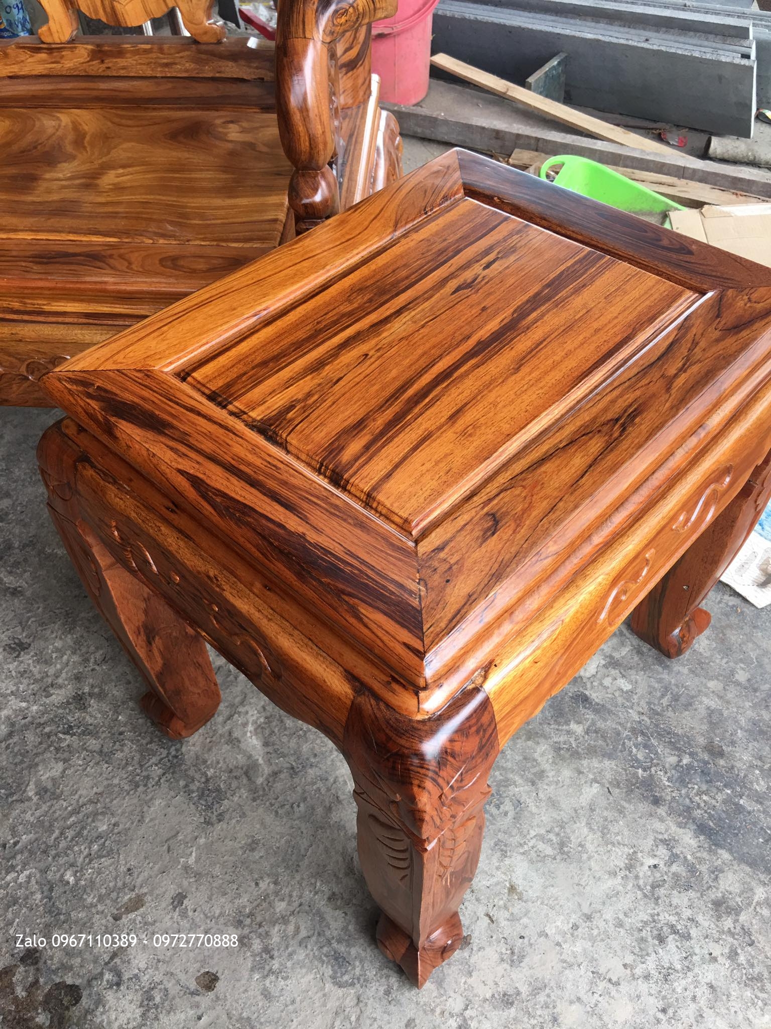 Bộ Ghế Gụ Ta Quảng Bình Vân Vip 6 Món.C12. Bàn 1m67x81,