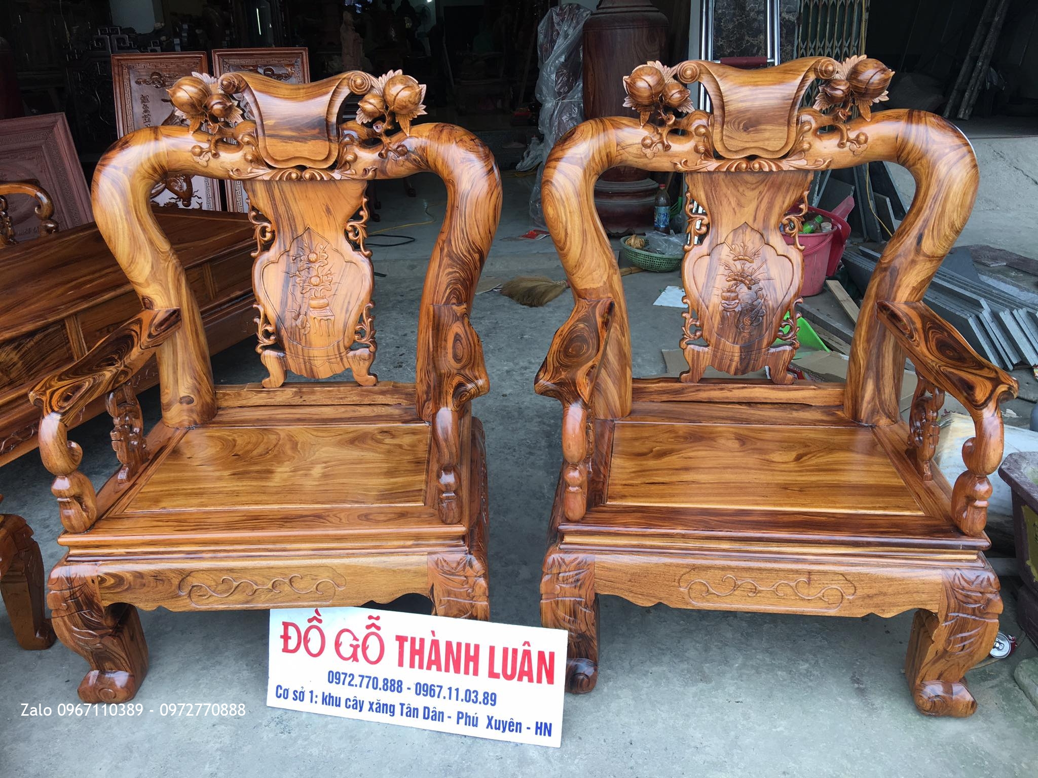 Bộ Ghế Gụ Ta Quảng Bình Vân Vip 6 Món.C12. Bàn 1m67x81.,