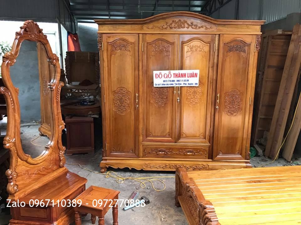 Giường, Tủ Áo, Bàn Trang Điểm Gỗ Gụ. Khách Ninh Bình