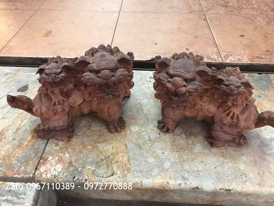 Tỳ Hưu(Thiên Lộc) Và Kỳ Lân Mẫu Tử Gỗ Hương::.