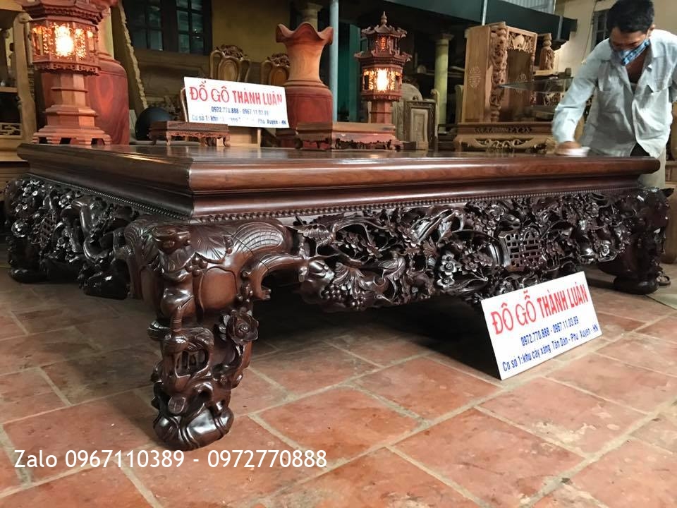 Sập Gụ Thập Điểu Quần Mai. A Lập Mê Sở Hưng Yên:.