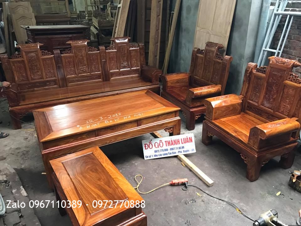 Bộ Âu Á Hộp Gỗ Hương Vân Đỏ.  A Hoạt Ba Vì HN