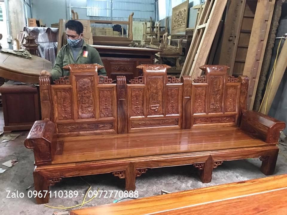 Bộ Âu Á Hộp Gỗ Hương Vân Đỏ.  A Hoạt Ba Vì HN.