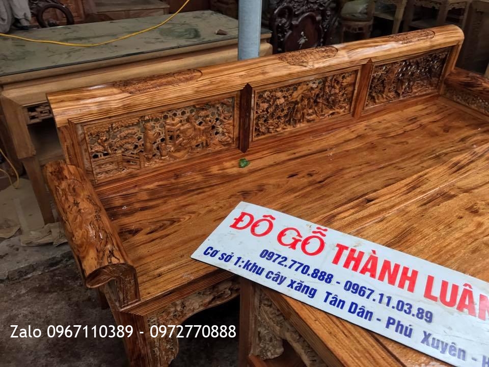 Bộ Trường Kỷ Bắc Bộ Gỗ Gụ Ta Qủang Bình,,