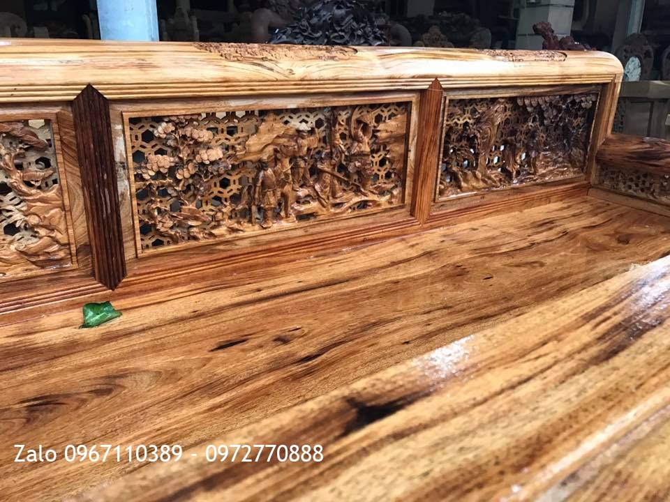 Bộ Trường Kỷ Bắc Bộ Gỗ Gụ Ta Qủang Bình::.