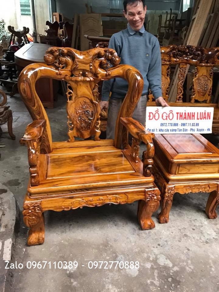 Bộ Ghế Gỗ Gụ Ta Quảng Bình Cột 12.6 Món VIP. Khách Nhà Bè TPHCM,,