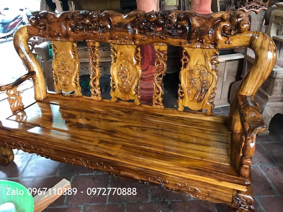 Bộ Ghế Gỗ Gụ Ta Quảng Bình Cột 12.6 Món VIP. Khách Nhà Bè TPHCM:.