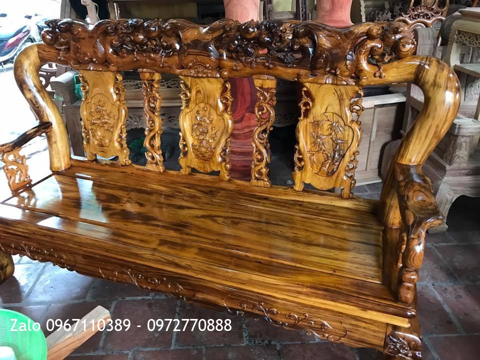 Bộ Ghế Gỗ Gụ Ta Quảng Bình Cột 12.6 Món VIP. Khách Nhà Bè TPHCM::