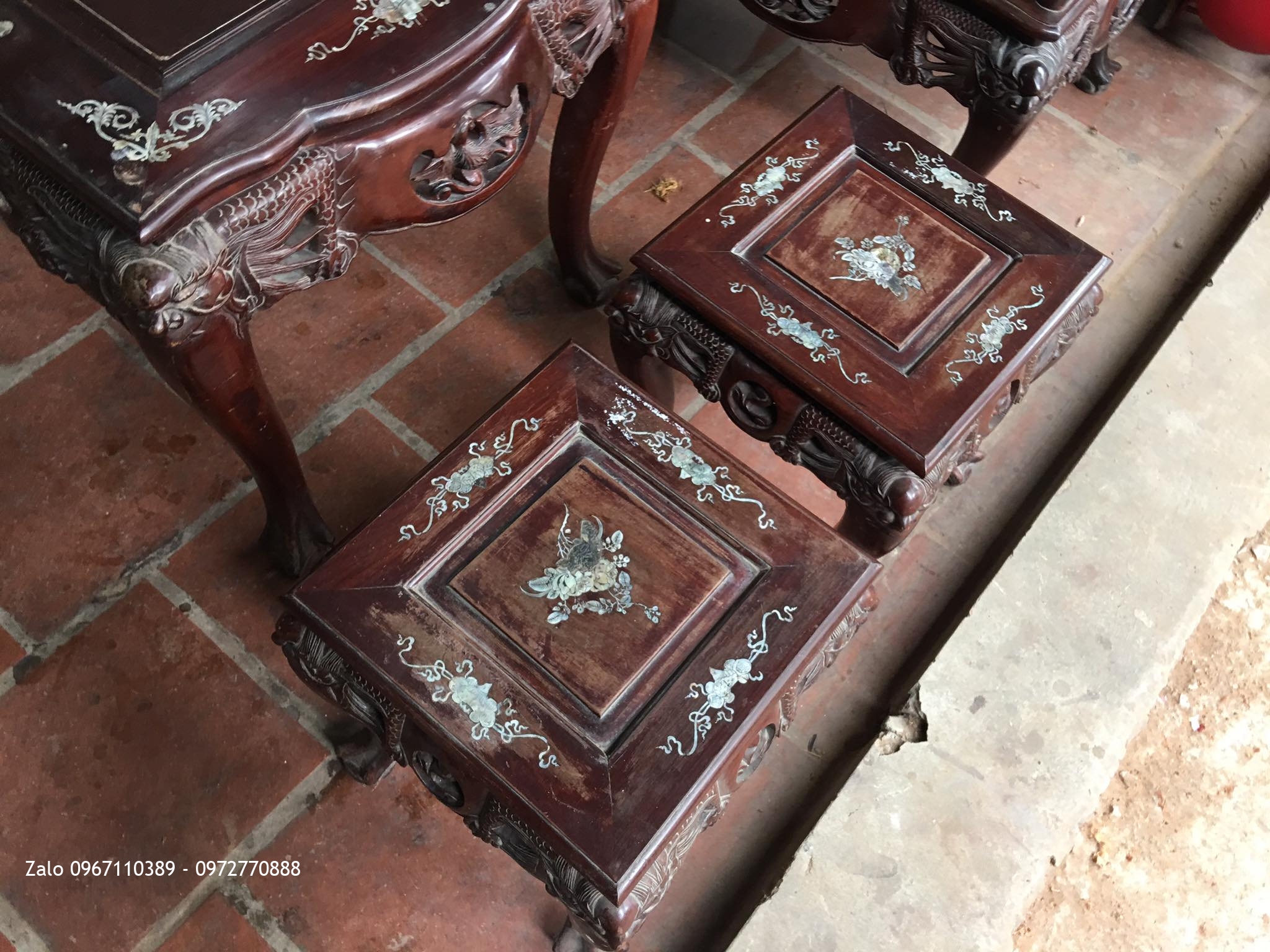 Bộ Ghế Thái Phượng Gỗ Gụ Ta Quảng Bình---